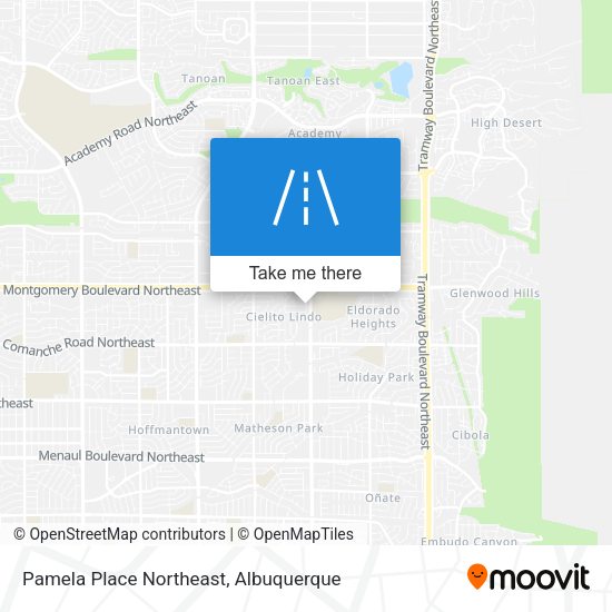 Mapa de Pamela Place Northeast