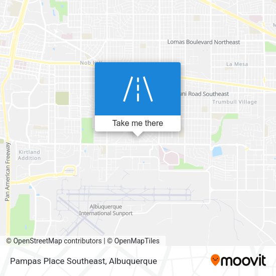 Pampas Place Southeast map
