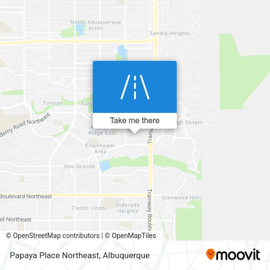 Papaya Place Northeast map