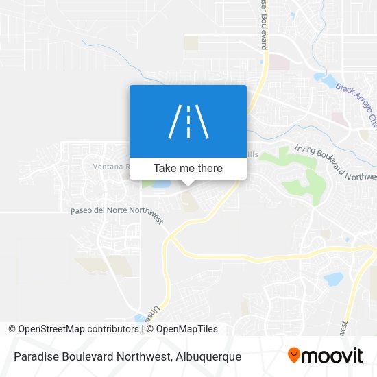 Paradise Boulevard Northwest map