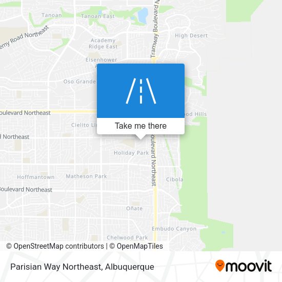 Mapa de Parisian Way Northeast