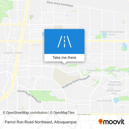 Parrot Run Road Northeast map