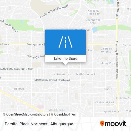 Parsifal Place Northeast map