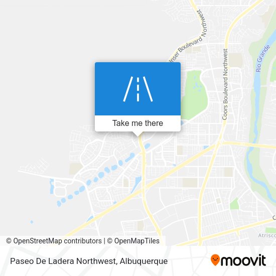 Paseo De Ladera Northwest map