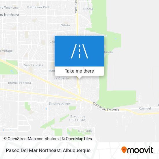 Mapa de Paseo Del Mar Northeast