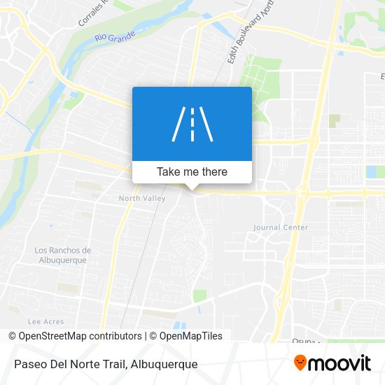 Mapa de Paseo Del Norte Trail