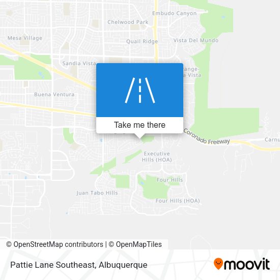 Pattie Lane Southeast map