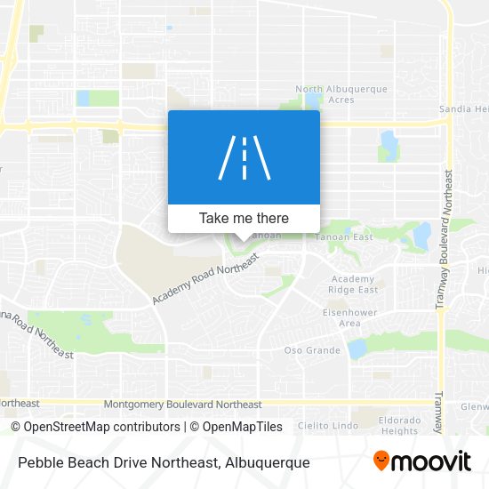 Pebble Beach Drive Northeast map