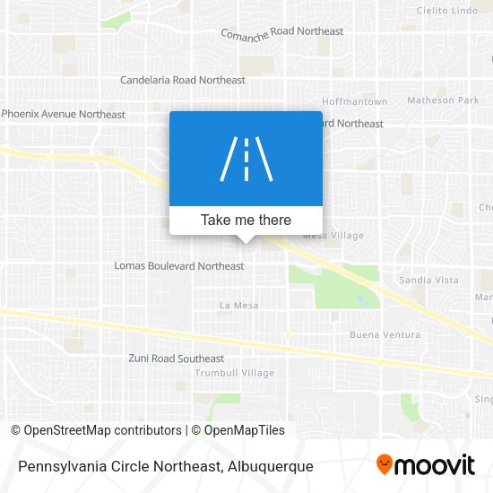Pennsylvania Circle Northeast map