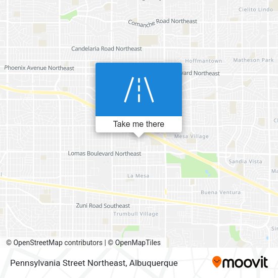 Pennsylvania Street Northeast map