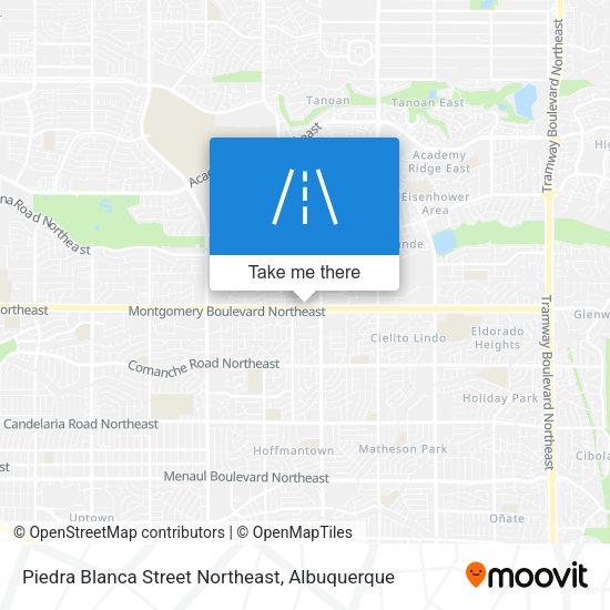 Mapa de Piedra Blanca Street Northeast