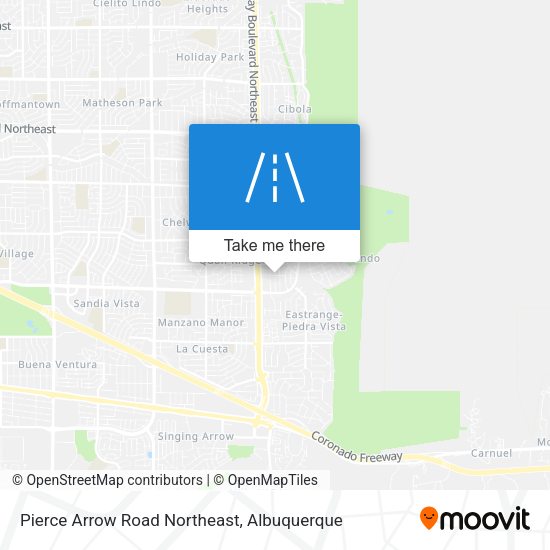 Pierce Arrow Road Northeast map