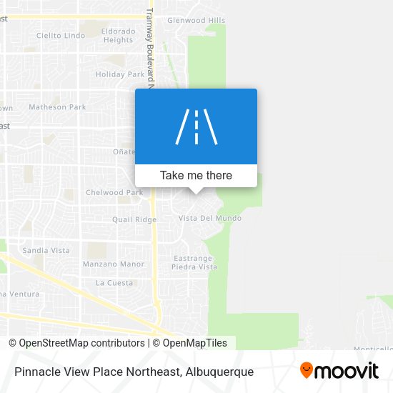 Pinnacle View Place Northeast map