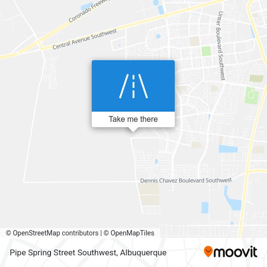 Mapa de Pipe Spring Street Southwest
