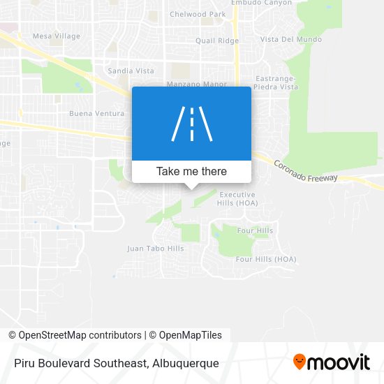 Piru Boulevard Southeast map
