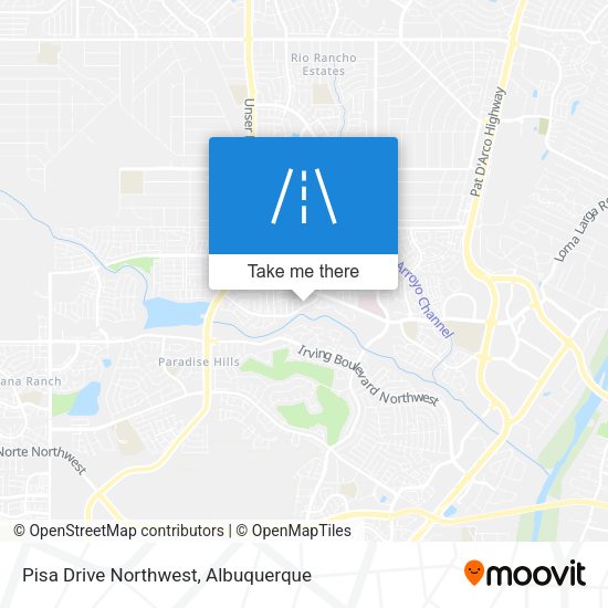 Mapa de Pisa Drive Northwest