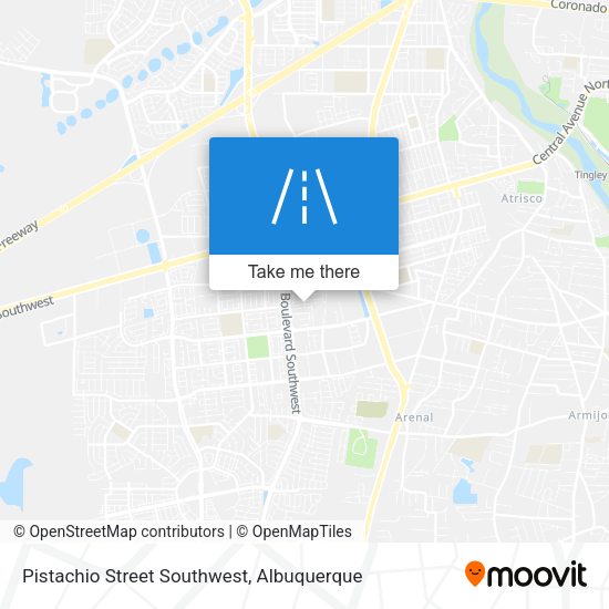 Mapa de Pistachio Street Southwest