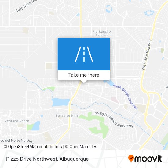 Pizzo Drive Northwest map
