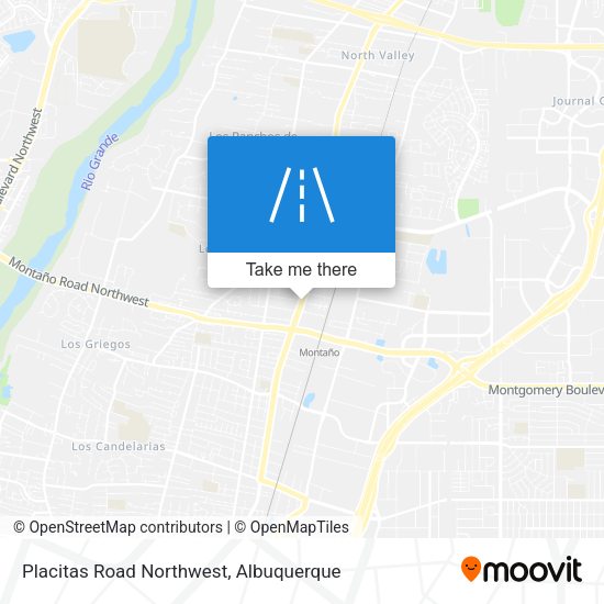 Mapa de Placitas Road Northwest