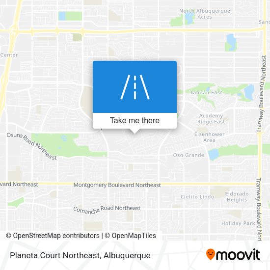 Mapa de Planeta Court Northeast