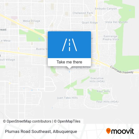 Plumas Road Southeast map