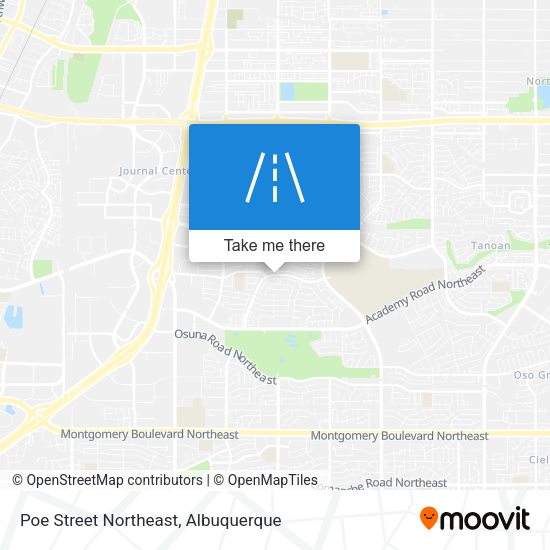Poe Street Northeast map