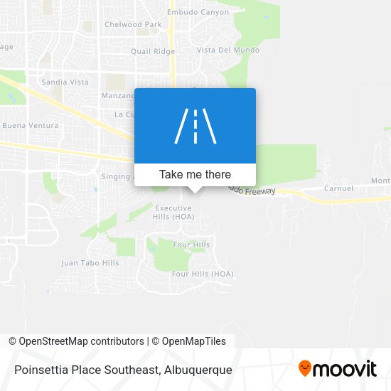 Mapa de Poinsettia Place Southeast