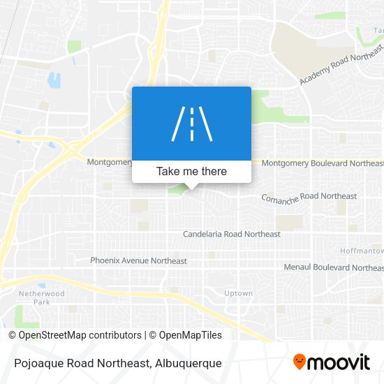 Pojoaque Road Northeast map