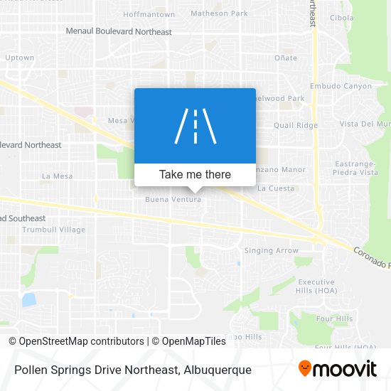 Pollen Springs Drive Northeast map