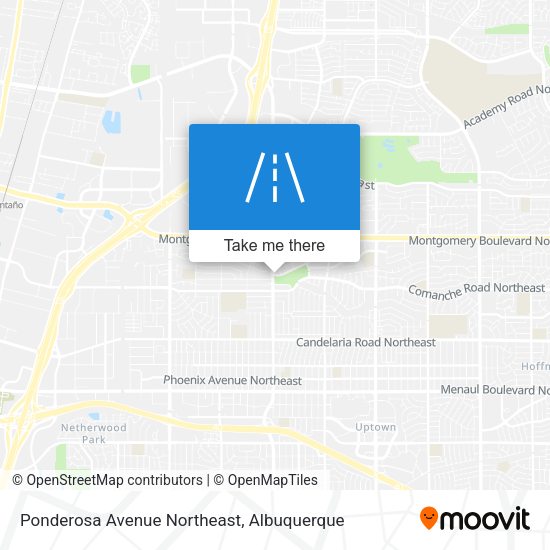 Mapa de Ponderosa Avenue Northeast