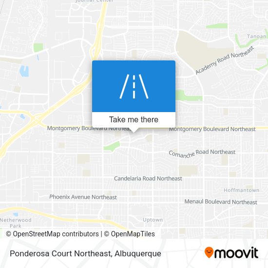 Ponderosa Court Northeast map