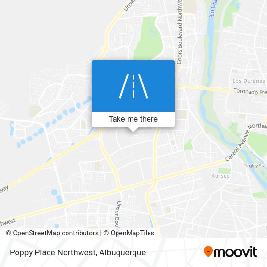 Mapa de Poppy Place Northwest
