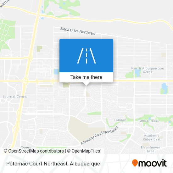Mapa de Potomac Court Northeast