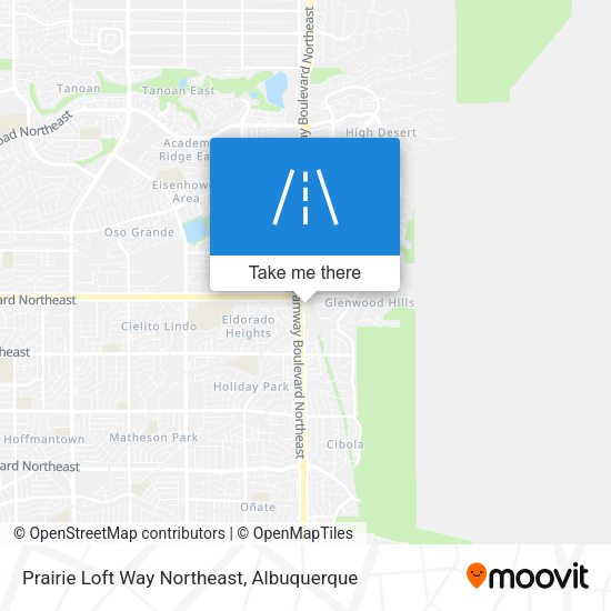 Prairie Loft Way Northeast map