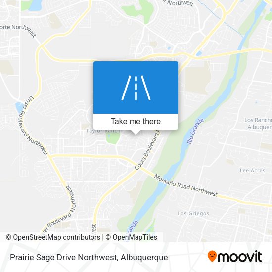 Mapa de Prairie Sage Drive Northwest