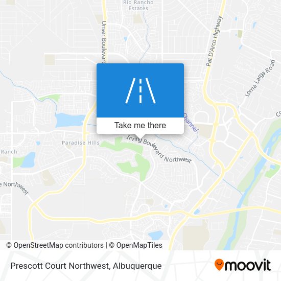 Mapa de Prescott Court Northwest
