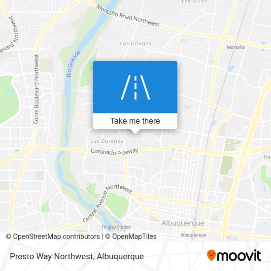 Presto Way Northwest map