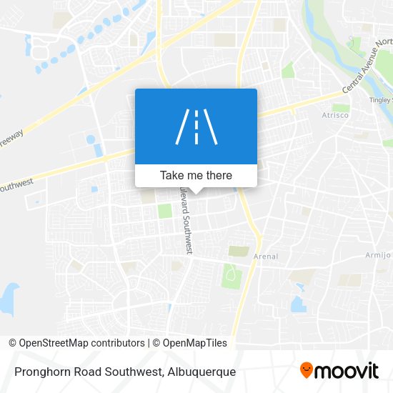 Mapa de Pronghorn Road Southwest