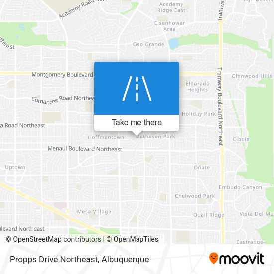 Propps Drive Northeast map