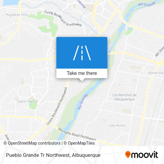 Mapa de Pueblo Grande Tr Northwest