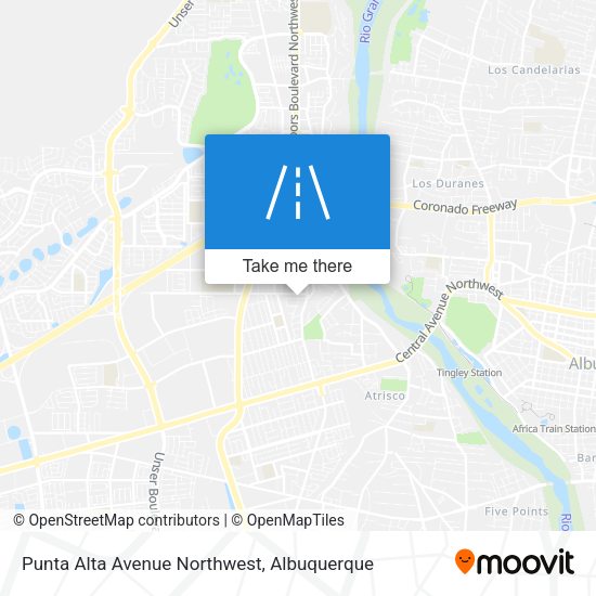 Punta Alta Avenue Northwest map