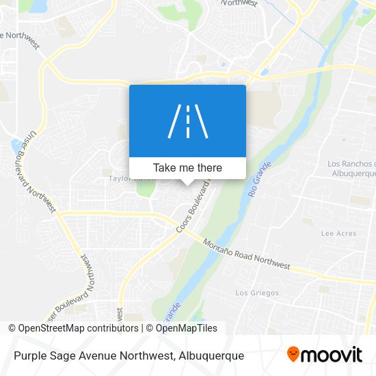 Mapa de Purple Sage Avenue Northwest