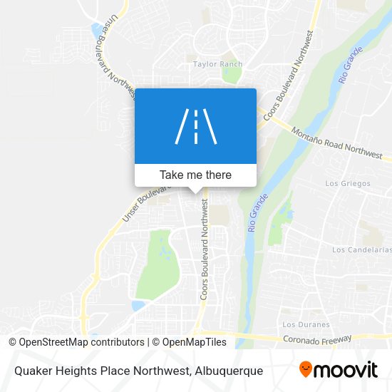 Quaker Heights Place Northwest map