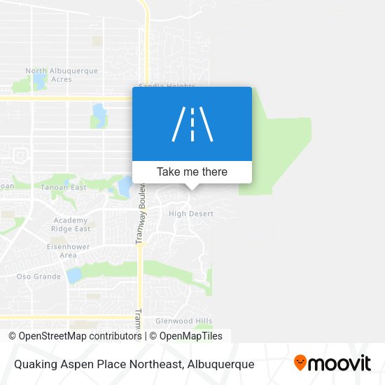 Quaking Aspen Place Northeast map