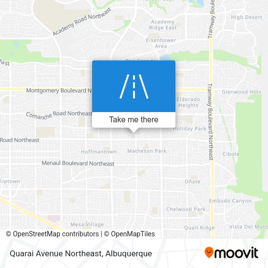 Quarai Avenue Northeast map
