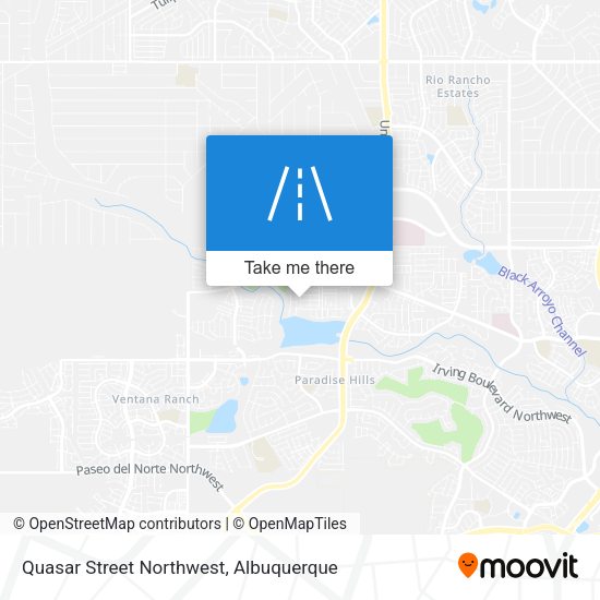 Mapa de Quasar Street Northwest