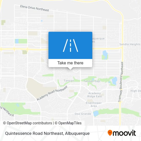 Mapa de Quintessence Road Northeast