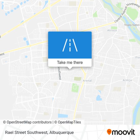 Rael Street Southwest map