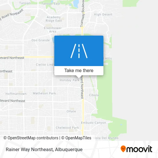 Rainer Way Northeast map