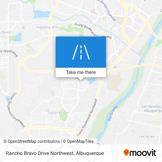 Rancho Bravo Drive Northwest map